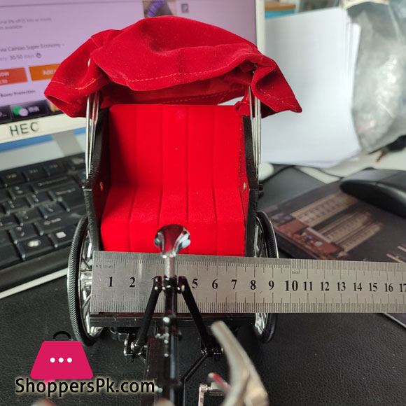 Hong Rickshaw 1:12 Decoration Crafts with Simulation Awning Alloy Collection Adult