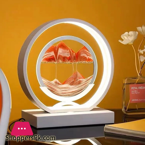 LED Moving Sand Lamp Quicksand Art Frame Flowing Sand Painting Atmosphere Lamp Home Decoration