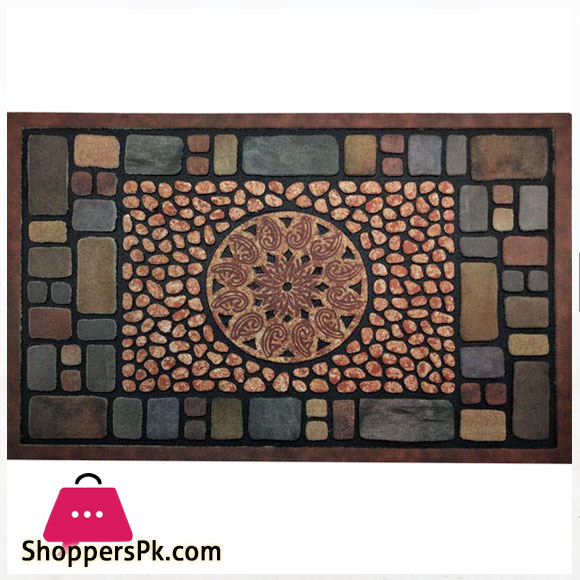 Mosaic Elegant Rubber Entrance Mat 24 x 36 Inch