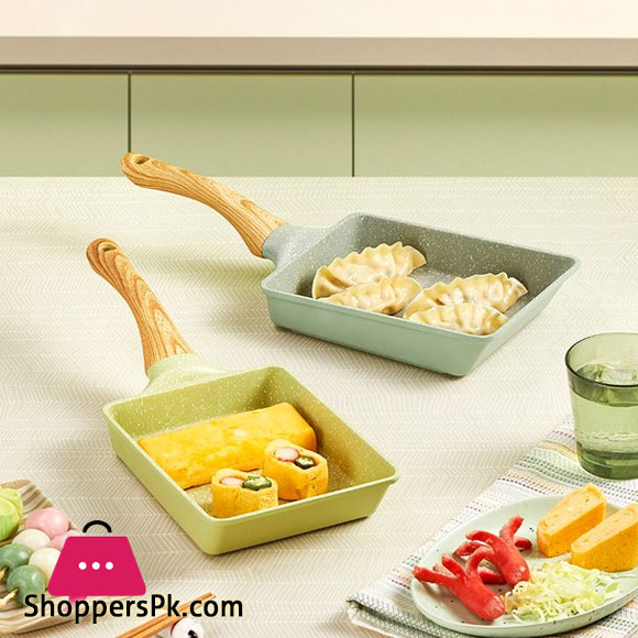 Non-stick Frying Pan Pot Stone Square Omelette Frying Pan