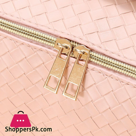 PU Leather Handbag for Women Makeup Pouch Waterproof Multifunctional Bath Kit