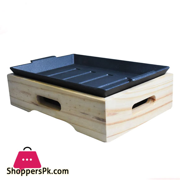 Rectangular Sizzling with Base 24 x 16 cm
