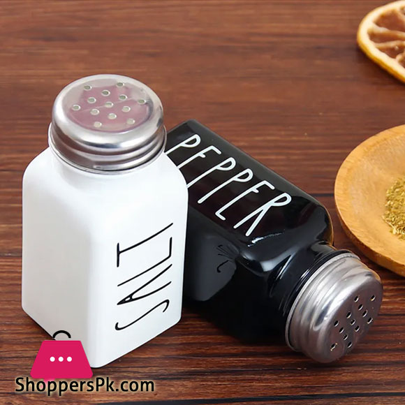 Salt and Pepper Seasoning Set Glass Salt Shaker