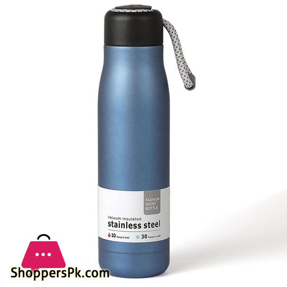 Stainless Steel Water Bottle Double Wall Vacuum Insulated Leakproof Lid 500ML