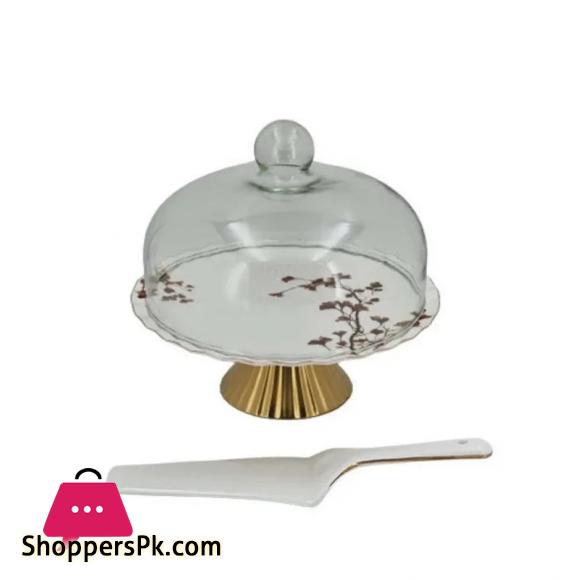 ANGELA Cake Dish With Lifter 11.5 Inch BRD339