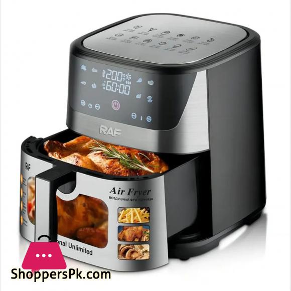 Air Fryer oven Digital Display Touchscreen Essential Air Fryer reduces fat healthier meals snack RAF Air Fryer R.5350 .Watts1300