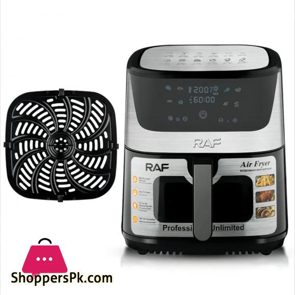 Air Fryer oven Digital Display Touchscreen Essential Air Fryer reduces fat healthier meals snack RAF Air Fryer R.5350 .Watts1300