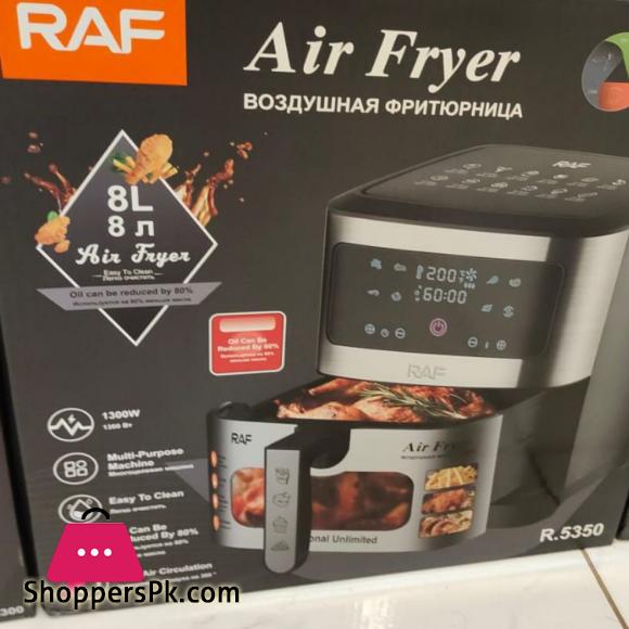 Air Fryer oven Digital Display Touchscreen Essential Air Fryer reduces fat healthier meals snack RAF Air Fryer R.5350 .Watts1300