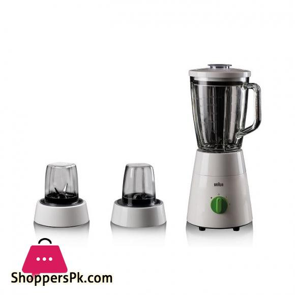 Blender 3 in 1 JB0123 with 2 Grinder Wet and Dry - Power Blend Powerful Motor Imported with 1 Year Brand Warranty
