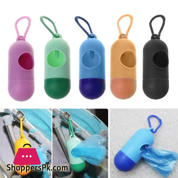 Disopsable Baby Diapers Bag Box Kit Portable Baby Diapers Platics Bags Pet Waste Bag Dispenser Pill Shaped Rubbish Bags Garbage Bag Removable Box Nappy Bag with Rope hooks