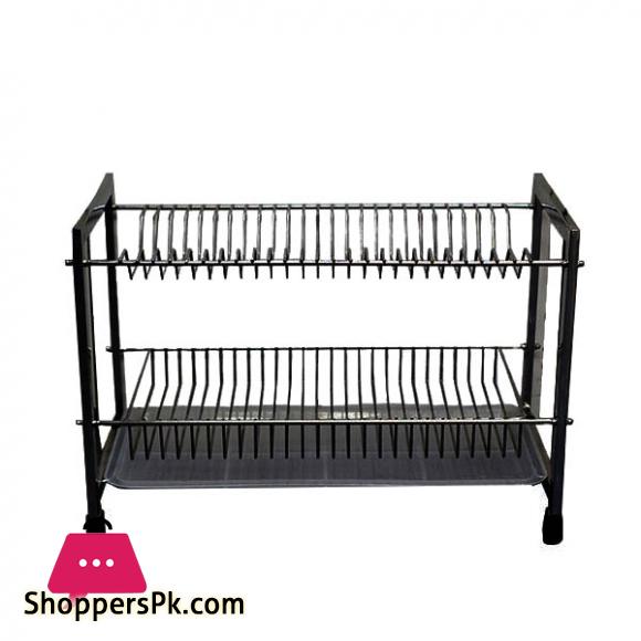 Elegant 2 Layer Plate Rack Black Mate ESS9917