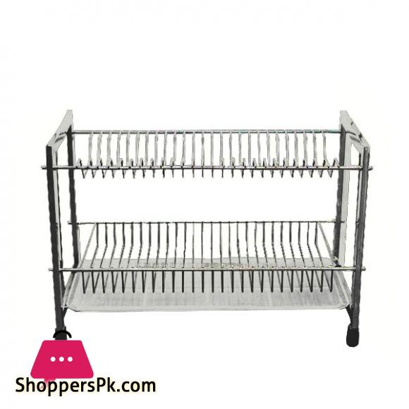 Elegant 2 Layer Plate Rack Stainless Steel ESS9919