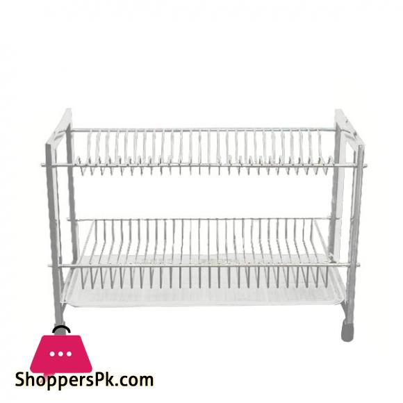 Elegant 2 Layer Plate Rack White ESS9916