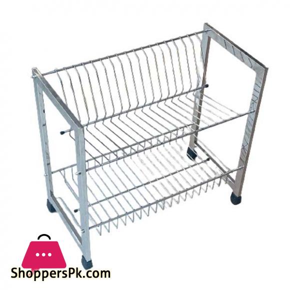 Elegant V Shape 2 Layer Plate Rack Stainless Steel ESS9911