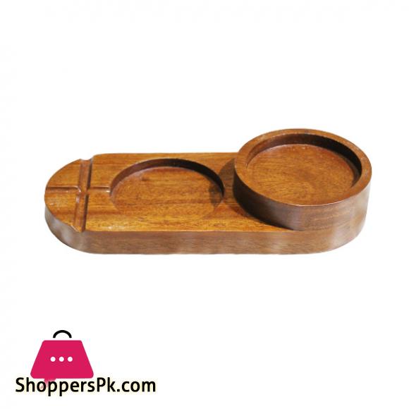 Elegant Wooden Ash Tray Round EW668020-1