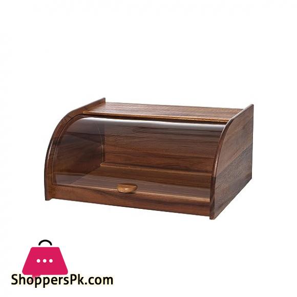 Elegant Wooden Bread Box EW668058