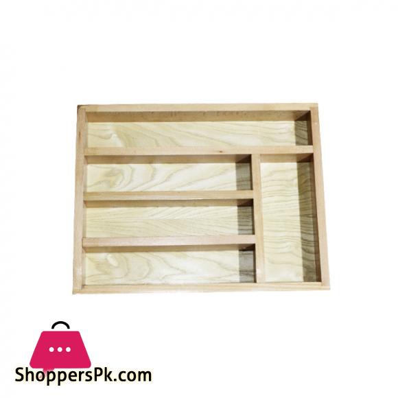 Elegant Wooden Cutlery Rack Light Brown EW668017