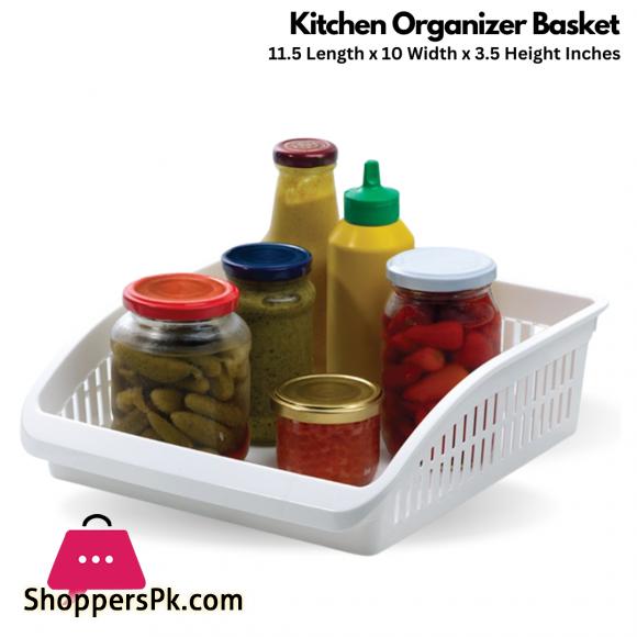 Fridge Storage Basket Space Saving Fruits & Vegetables Organizer Rack