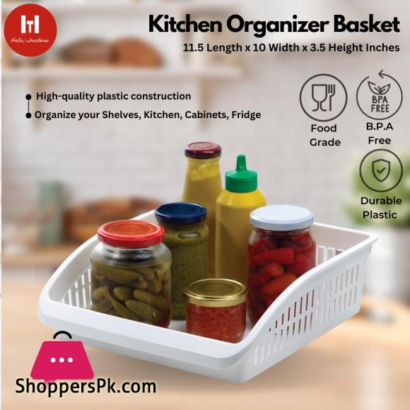 Fridge Storage Basket Space Saving Fruits & Vegetables Organizer Rack
