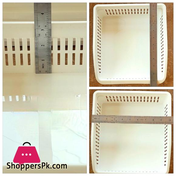 Fridge Storage Basket Space Saving Fruits & Vegetables Organizer Rack