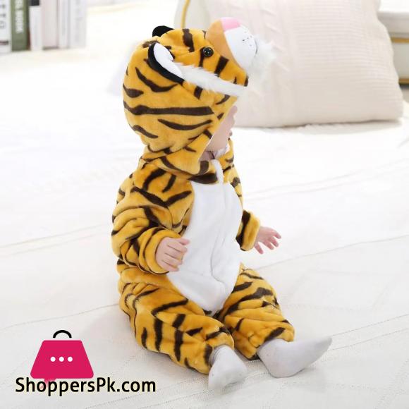 Full Body Character Hoodie Fleece Suit – Tiger