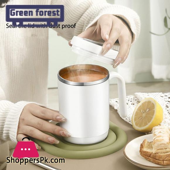 Green forest Water Mug Easy to Clean Stainless Steel Water Cup