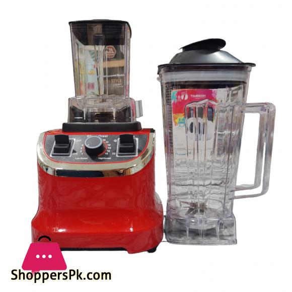 Heavy Duty 2 Cups Silver Crest SCB-919 Blender and Grinder 4500W