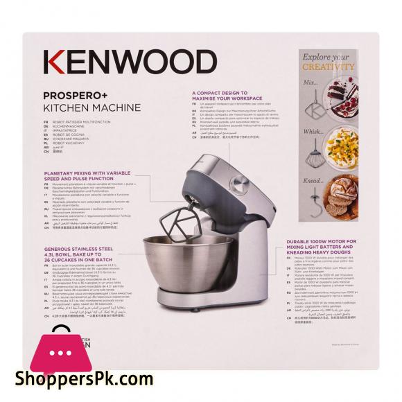 Kenwood Prospero+ Kitchen Machine Mixer, 4.3L, Silver, KHC-29.AO