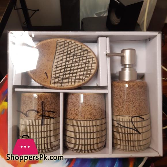 Laraine Show Bathroom Set 4 Pcs Bath Room Accessories Set