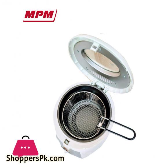 MPM Poland MFR-07 Compact Electric Deep Fryer 1.5 Litre Washable Non-Stick Bowl Regulator up to 190°C, BPA, 1100W, 1200, 1.5 Litres, Multicolour