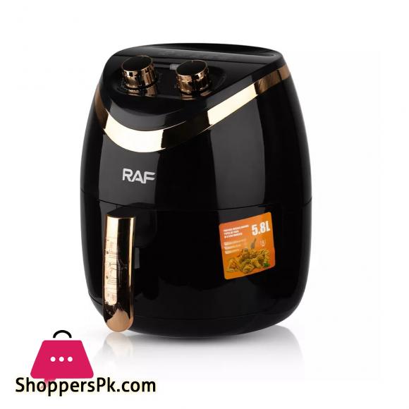 New RAF 5.8L Analog Air Fryer | R.5232 | 1500W | Multicolour