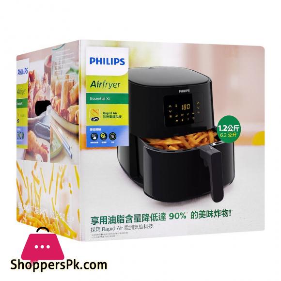 Philips Essential Air Fryer, 6.2 L, Black, HD-9270
