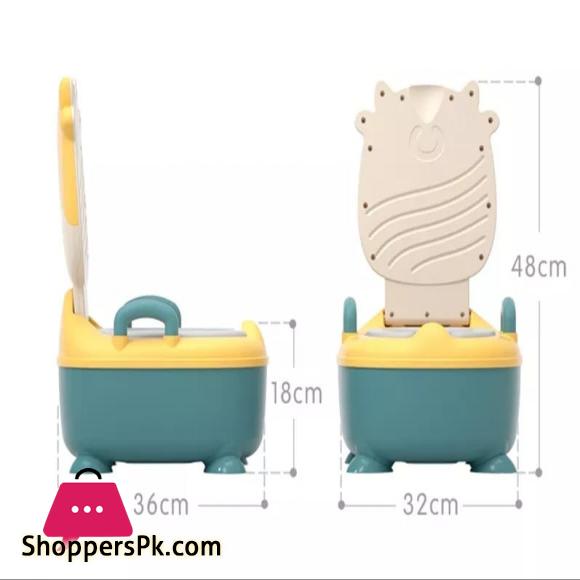 Portable Multifunctional Potty Seat – Sea Green & Yellow
