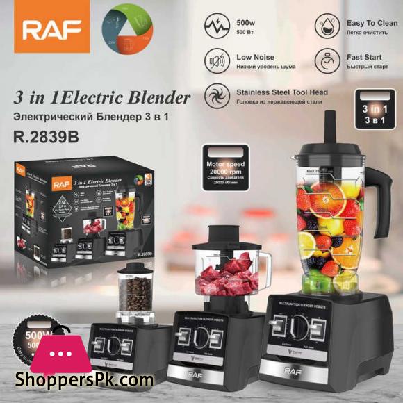 RAF R.2839 3 IN 1 BLENDER GRINDER CHOPPER SET
