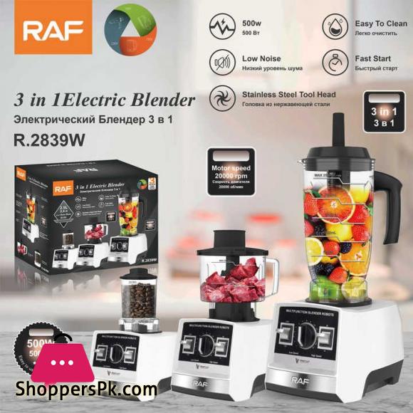 RAF R.2839 3 IN 1 BLENDER GRINDER CHOPPER SET