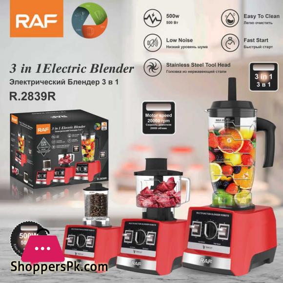 RAF R.2839 3 IN 1 BLENDER GRINDER CHOPPER SET