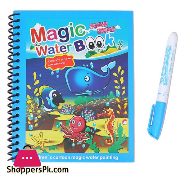 Reusable Magic Water Quick Dry Book Water Coloring Book