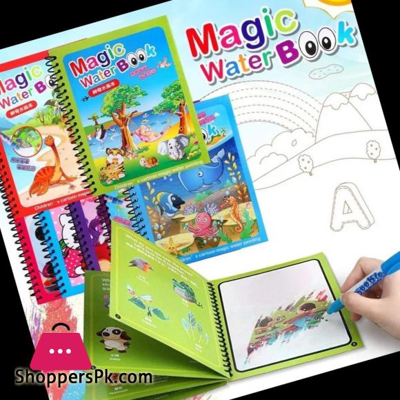 Reusable Magic Water Quick Dry Book Water Coloring Book