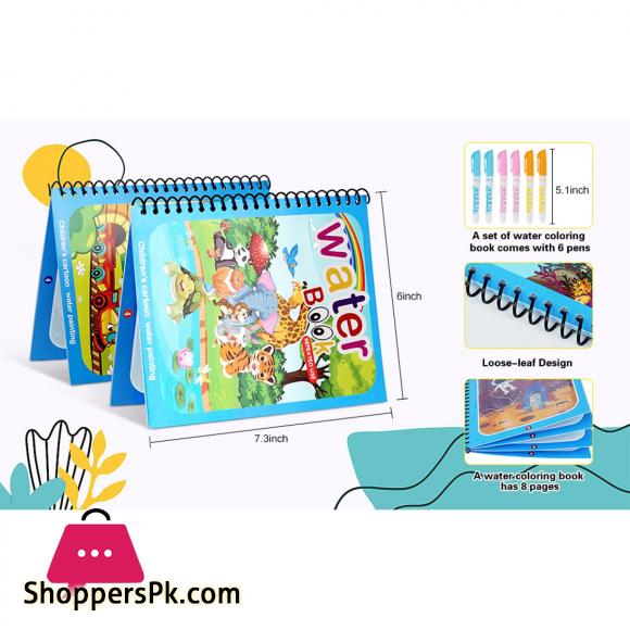 Reusable Magic Water Quick Dry Book Water Coloring Book