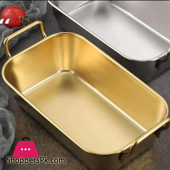 Stainless Steel Food Storage Tray Double Handle 16CM