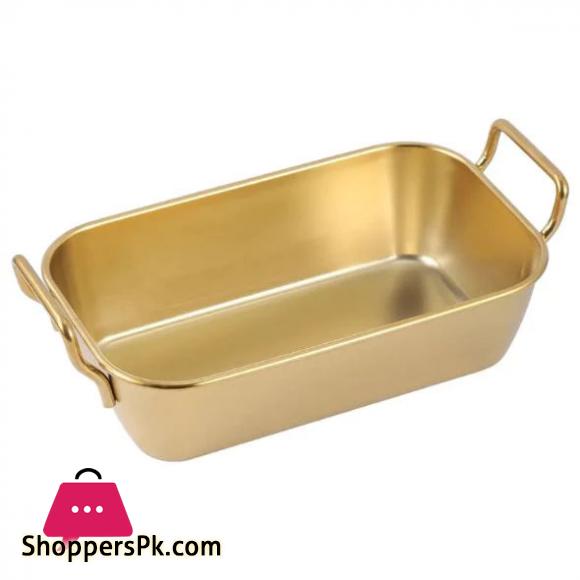 Stainless Steel Food Storage Tray Double Handle 16CM