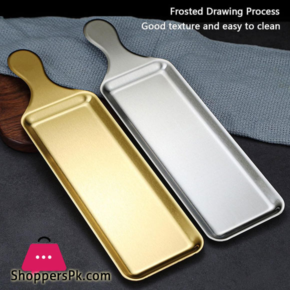 Stainless Steel Gold Plated Serving Platter 33cm