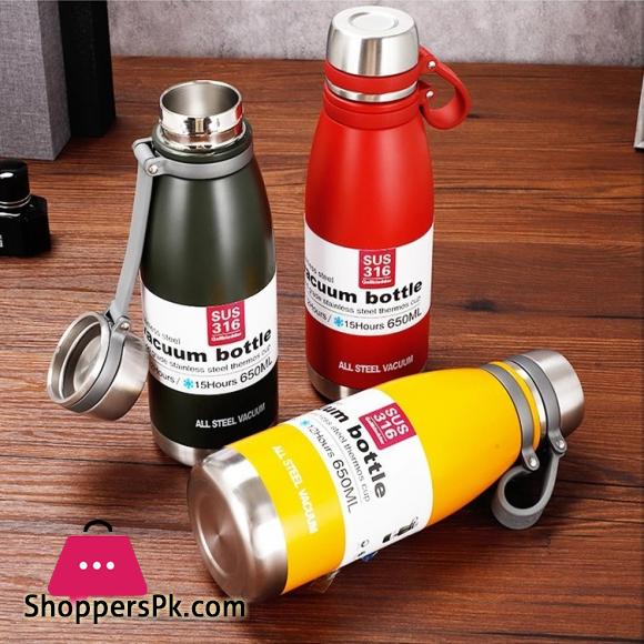 Thermos Water Bottle Large Capacity Stainless Steel 520ML