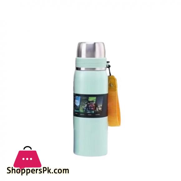 Trendy Solid Colored Steel Water Bottle 600ML