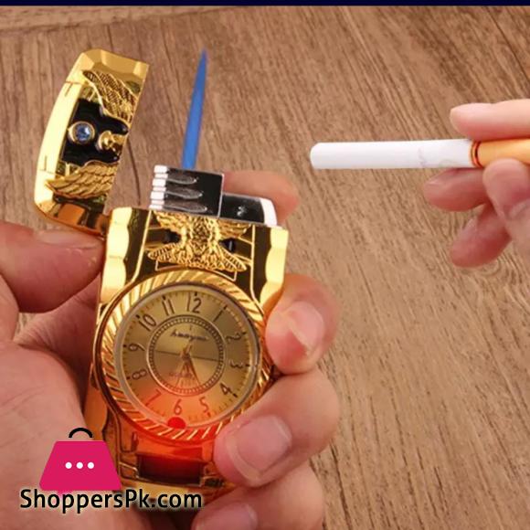 Turbo Windproof Lighter Metal Refillable Gas Smoking Lighter