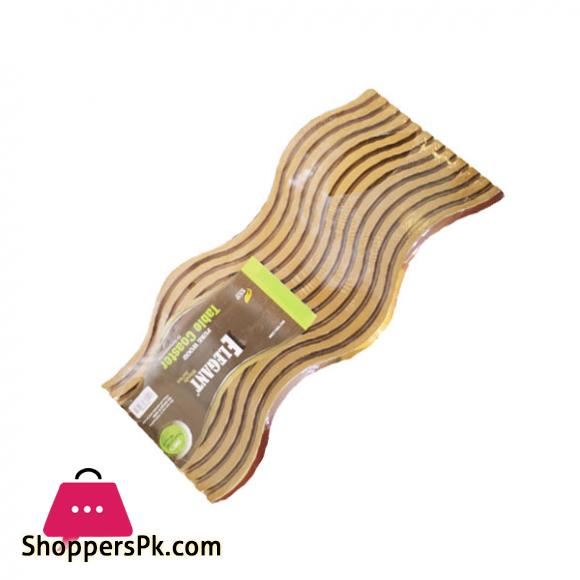 Elegant Zig Zag Serving Tray Golden EW668008