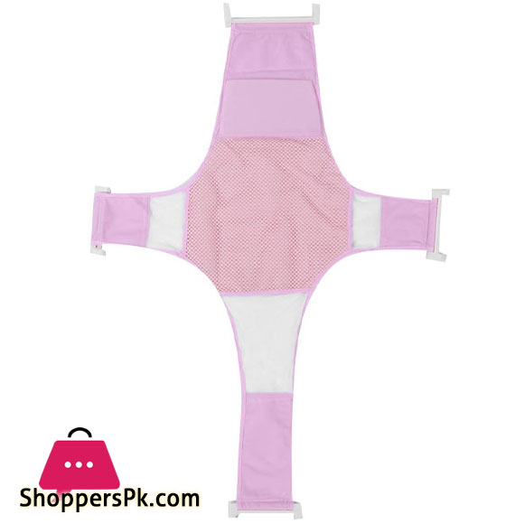 Baby Bath Support, Non-Slip Newborn Bath Seat Comfortable Baby Shower Bathtub Sit Up Mesh for Newborn Baby Boys Girls