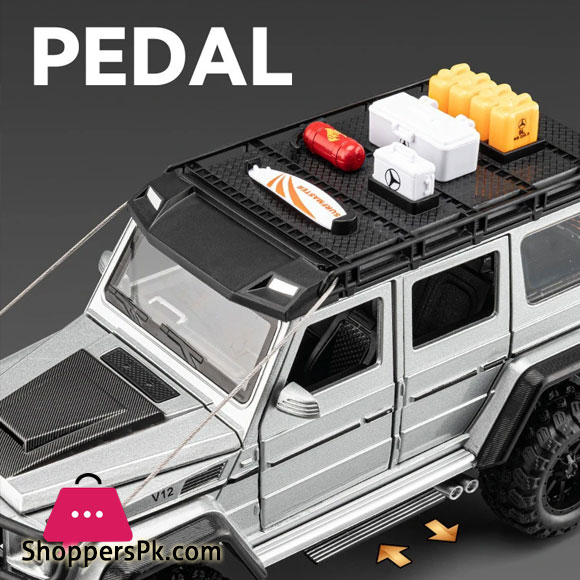 Benz G550 Adventure 4x 4² Childrens Car with Tools Alloy Model Car Cast Sound and Lights Toy Car 1:24