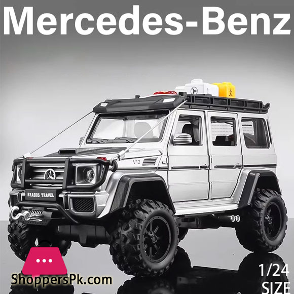 Benz G550 Adventure 4x 4² Childrens Car with Tools Alloy Model Car Cast Sound and Lights Toy Car 1:24
