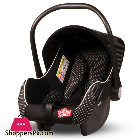 Brightstarts Carry Cot & Car Seat 0-18 Months – BS 02 – Black Polka Dot